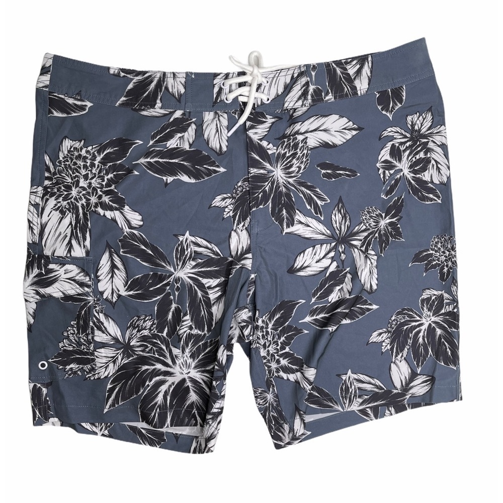 Goodthreads Slate Tropical Print Board Shorts NEW